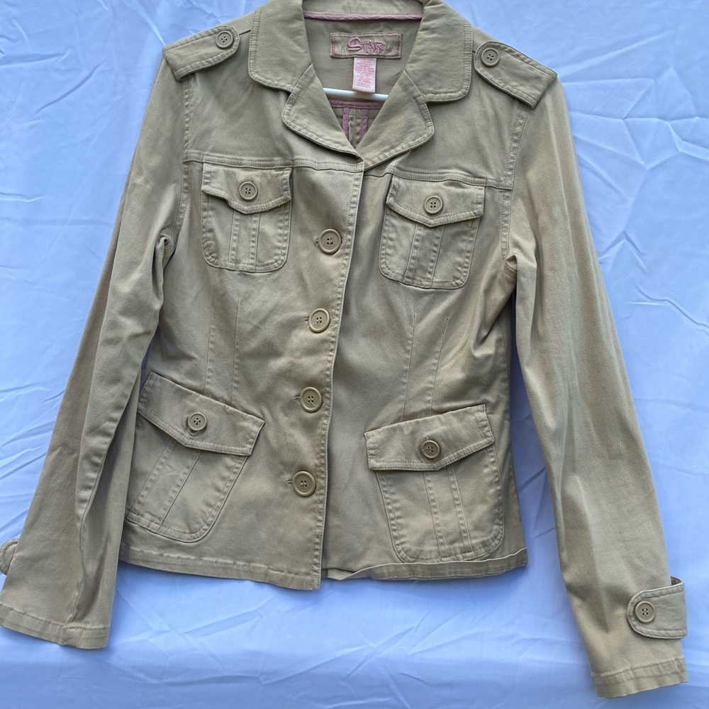 Khaki button up kids jacket from Star